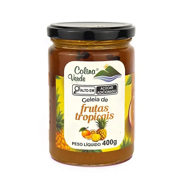 Geleia de Frutas Tropicais, 400g - Colina Verde