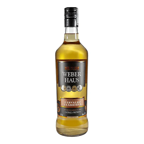 Cachaça Envelhecida Carvalho e Cabriúva, 700ml - Weber Haus