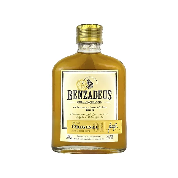Cachaça Benzadeus, 160ml - Weber Haus