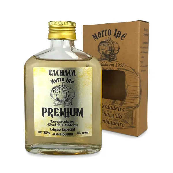 Cachaça Premium 2 anos, 160ml - Alambique Morro Ipê