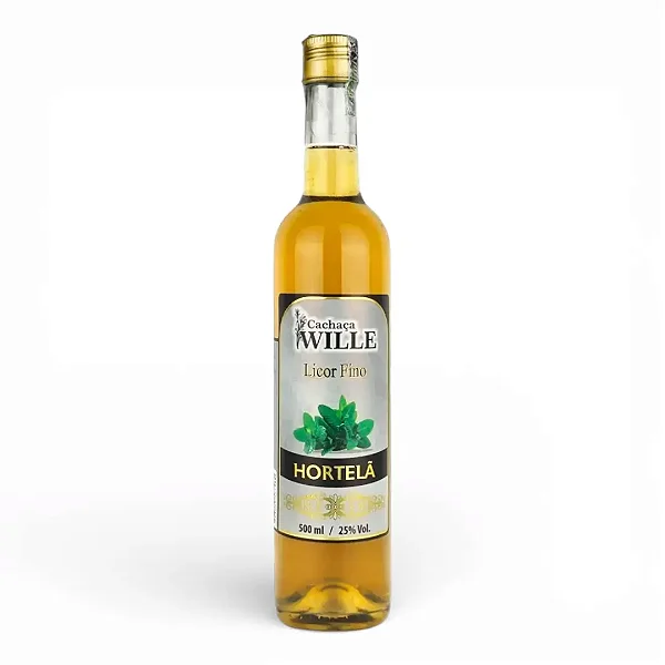 Licor de Hortelã, 500ml - Cachaçaria Wille
