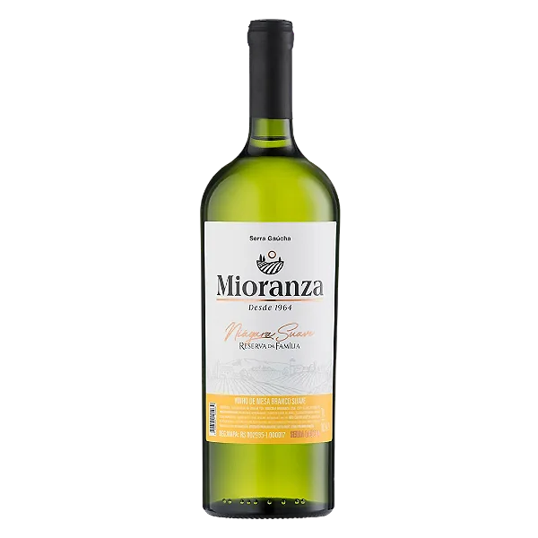 Vinho de Mesa Branco Suave, 1L - Mioranza