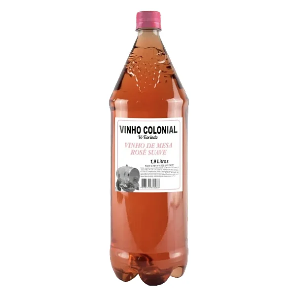 Vinho Colonial Rosé Suave, 1,9L - Vô Fiorindo