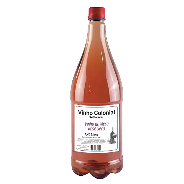Vinho Colonial Rosé Seco, 1,45L - Vô Fiorindo