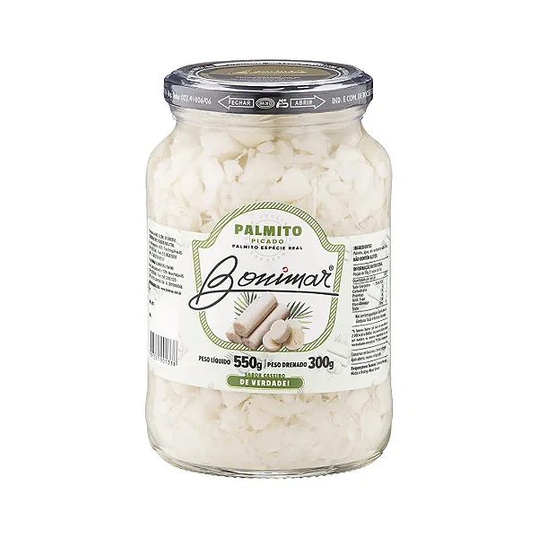 Palmito Picado, 550g - Bonimar