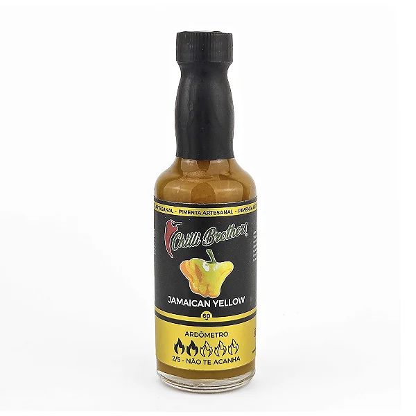 Molho de Pimenta Jamaican Yellow, 60ml - Chilli Brothers