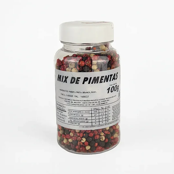 Mix de Pimentas Pote, 100g - Foco Alternativo
