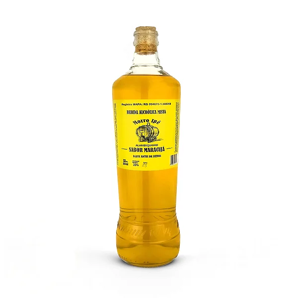 Licor de Maracujá, 880ml - Alambique Morro Ipê