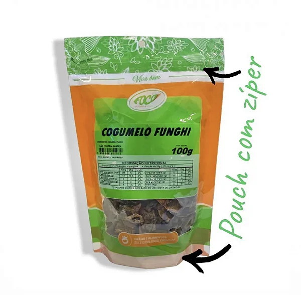 Cogumelo Funghi, 100g - Foco Alternativo