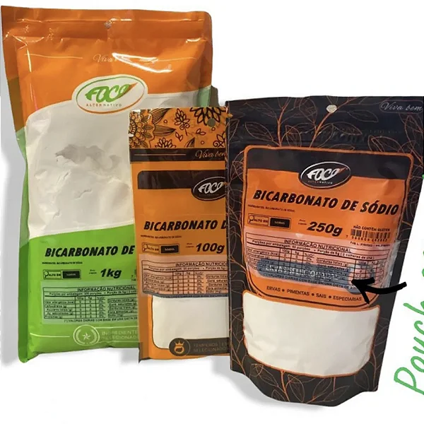 Bicarbonato de Sódio, 100g - Foco Alternativo