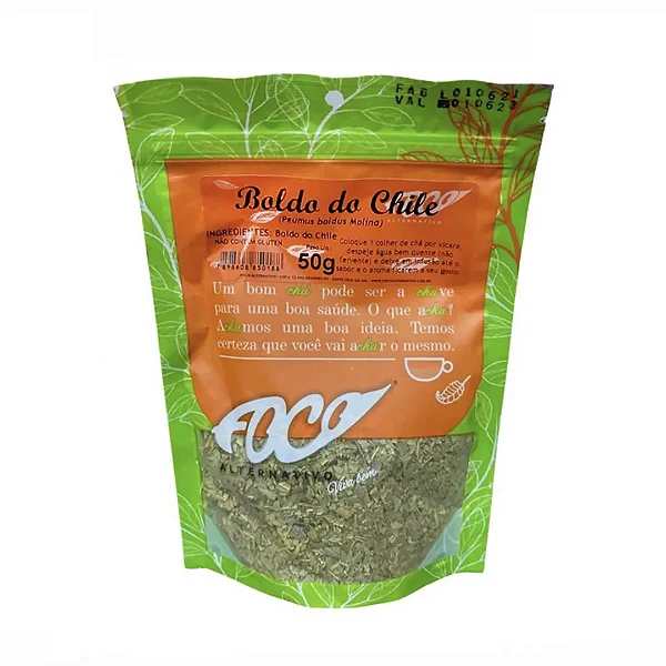 Chá Boldo do Chile, 50g - Foco Alternativo