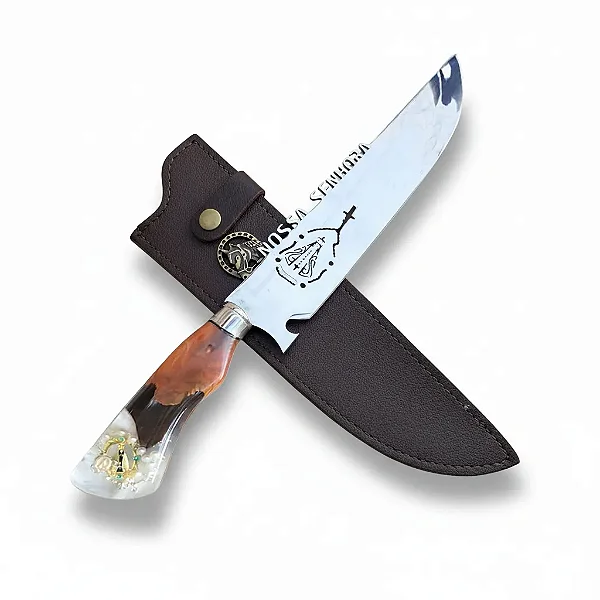 Faca Artesanal Nossa Senhora de Aparecida 9"