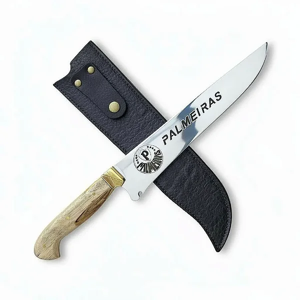 Faca Artesanal Gaúcha Full Tang Palmeiras 10"