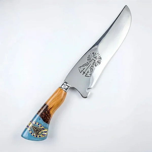Faca Artesanal Nossa Senhora Aparecida Santa 10"