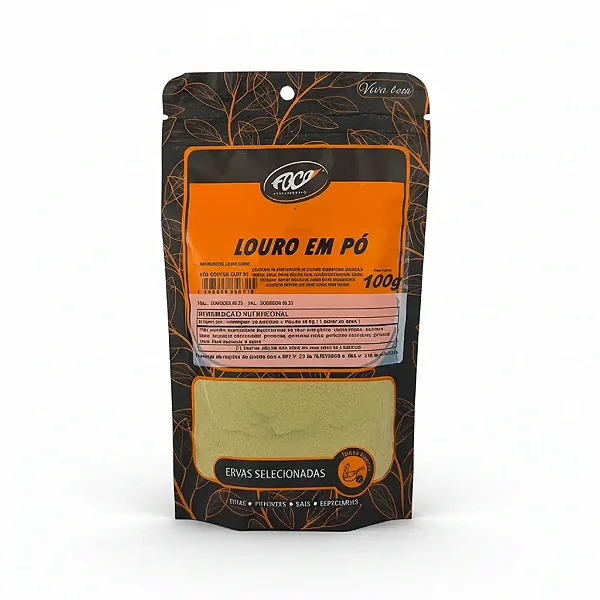 Louro em Pó, 100g - Foco Alternativo
