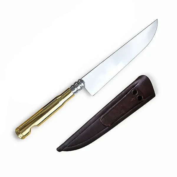 Faca Artesanal Projétil de Fuzil .50 7"