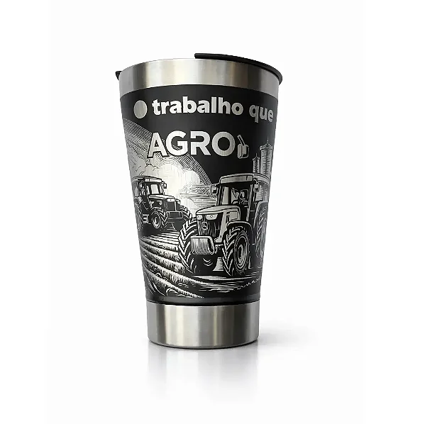 Copo Térmico Personalizado Agro, Trator 473ml