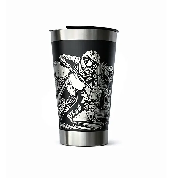 Copo Térmico Personalizado Motocross 473ml