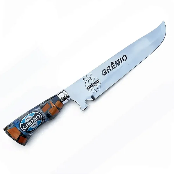Faca Personalizada Resina Grêmio 10"
