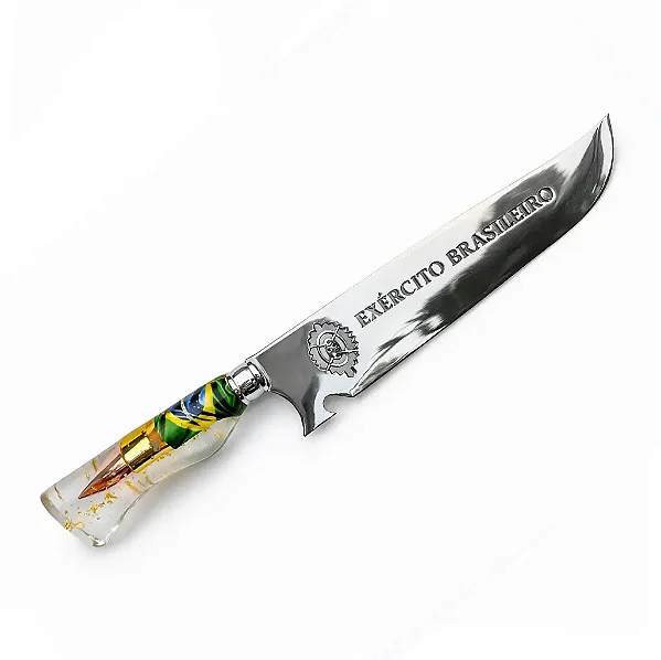 Faca Personalizada Projétil | Brasil | Exército Brasileiro 10"