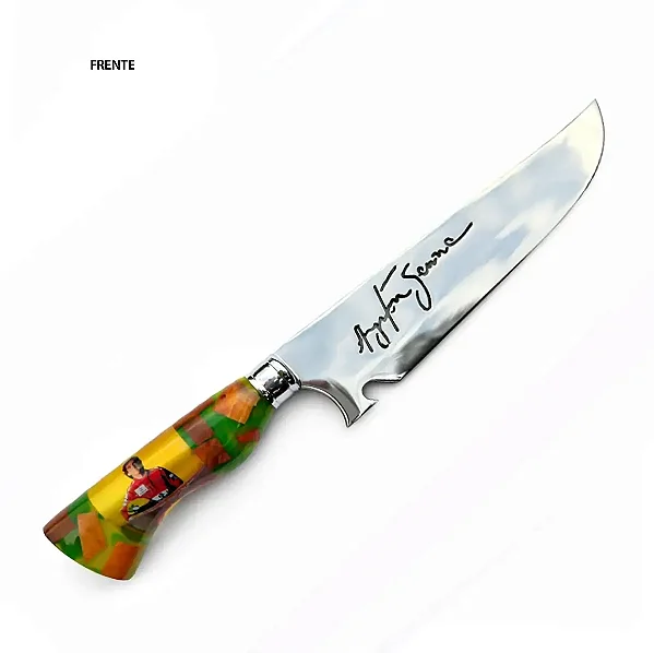 Faca Personalizada Ayrton Senna 8,5"