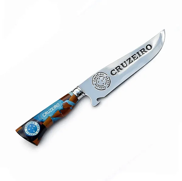 Faca Artesanal Personalizada Cruzeiro 8,5"