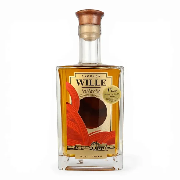 Cachaça Premium Carvalho 3 Anos, 750ml - Cachaçaria Wille