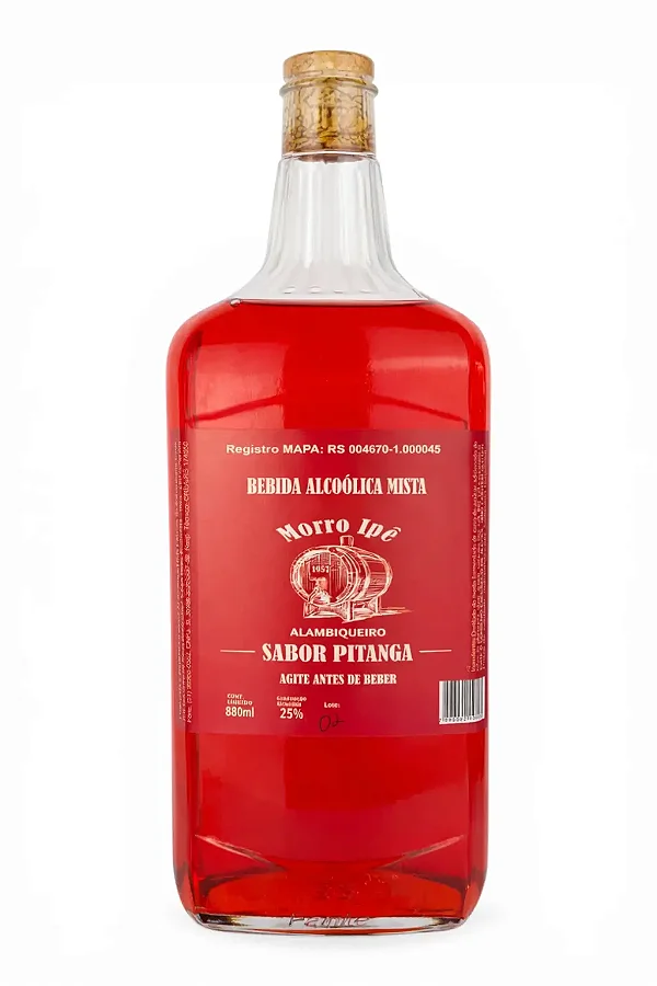 Licor de Pitanga, 880ml - Alambique Morro Ipê