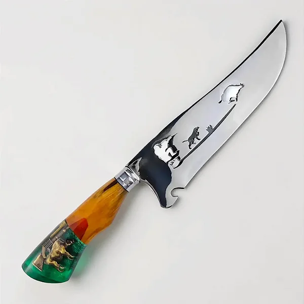 Faca Artesanal Caça Javali 10"
