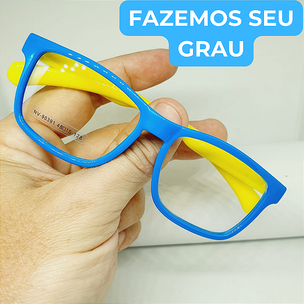 Armação para Óculos de GRAU infantil masculino azul modelo CV26