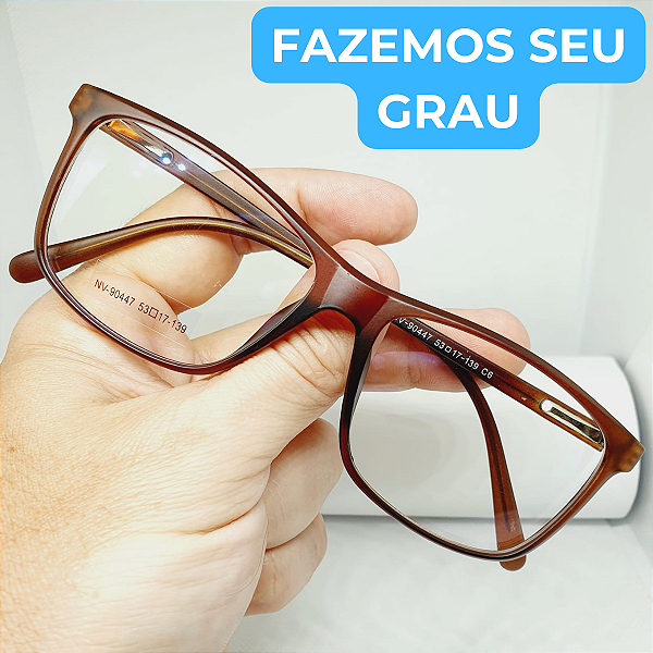 Armação para óculos de Grau masculino modelo Marrom CV252