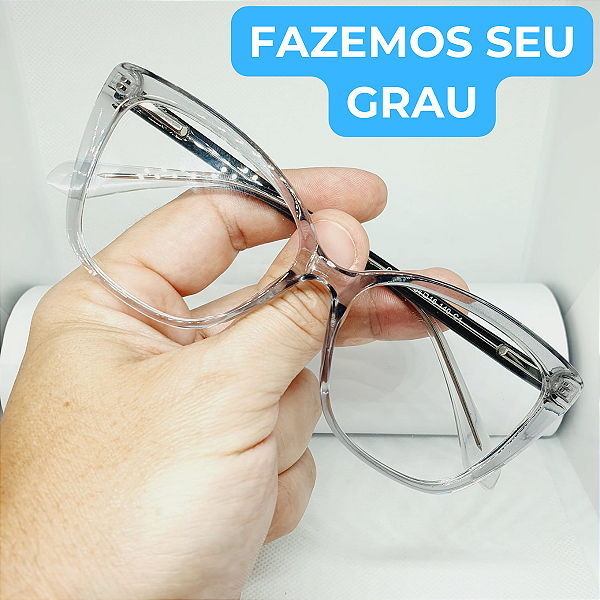 Armação para óculos de grau feminino Cinza armação modelo CV1020