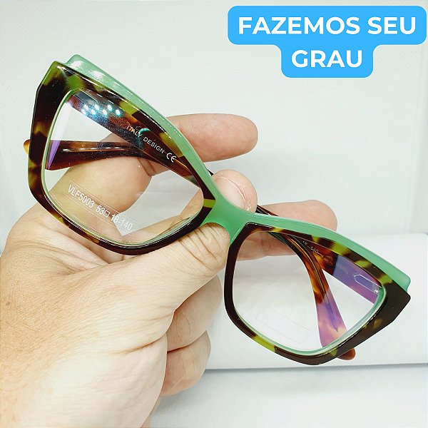 Óculos de GRAU feminino Estilosa armação modelo Onça CV1060
