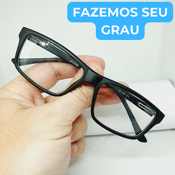 Armação para Óculos de grau infantil retangular masculino modelo CV22