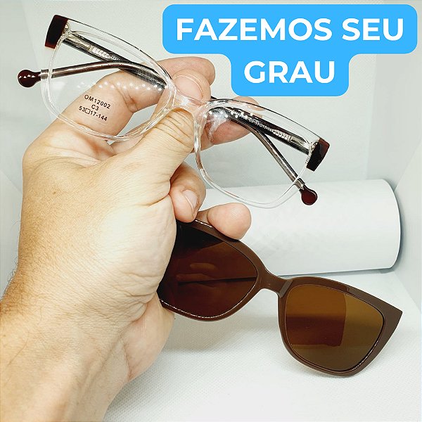 Armação para óculos de grau feminino Clipon armação modelo CV1087
