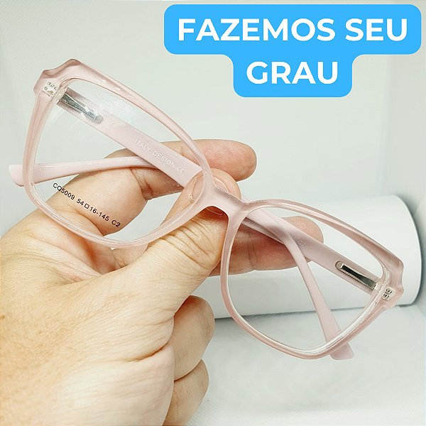 Armação para Óculos de GRAU feminino Estilosa armação modelo Rosa CV107.