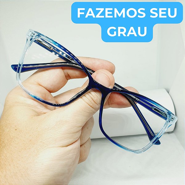 Armação para óculos de GRAU feminino Azul modelo CV1101