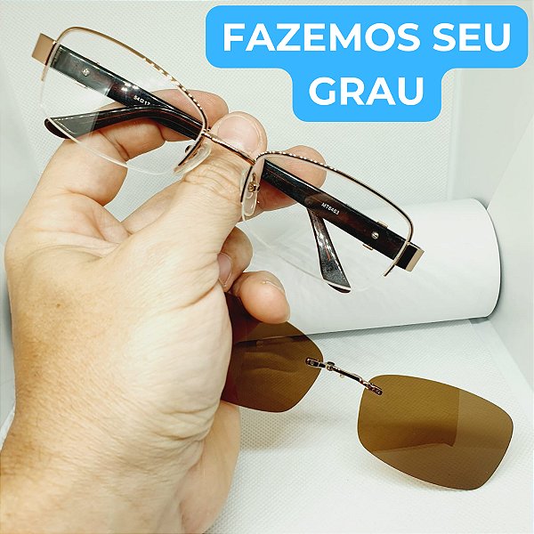 Óculos de GRAU feminino Clip On armação óculos Feminino modelo CV1126