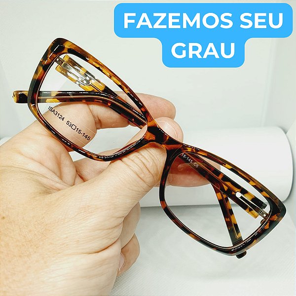 Armação para Óculos de GRAU feminino onça armação modelo CV1118