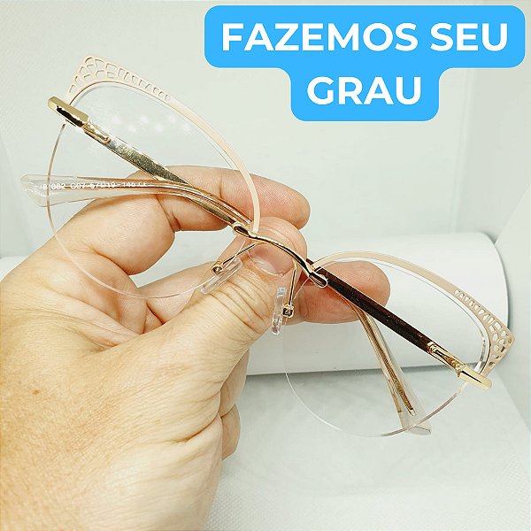 Armação para óculos de grau feminino 3 Peças Balgriff modelo CV1110