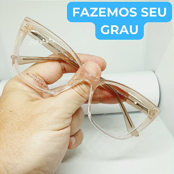 Armação para óculos de grau feminino perolado Gatinho armação modelo CV1031