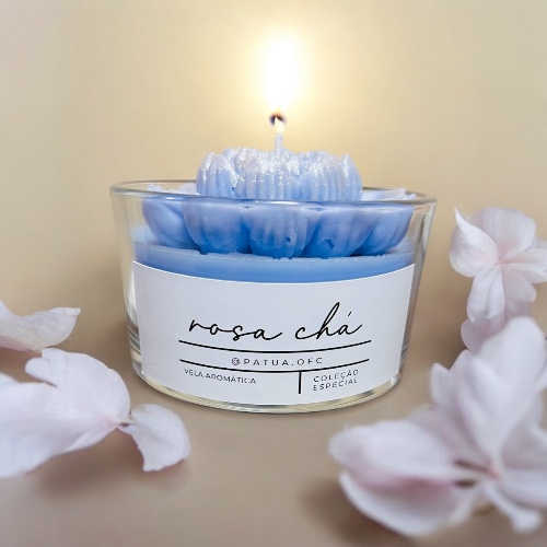 Vela Aromática Flor de Lótus - Essência Flor de Cerejeira