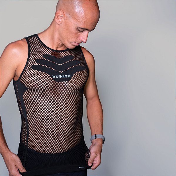 Segunda Pele Rede Masculino - Preto