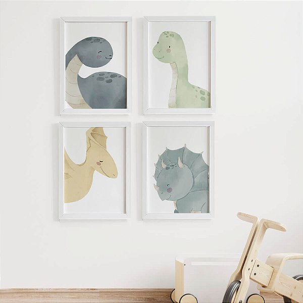 Quadros para quarto de bebê Dinossauros