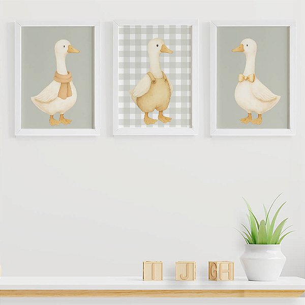 Quadros para quarto de bebê Gansos