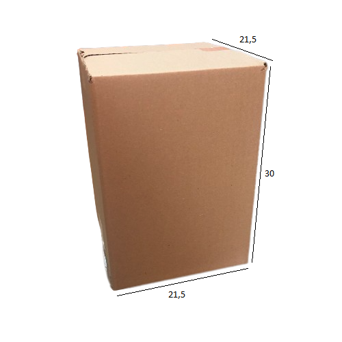 Caixa de Papelão para Transporte e Mudança Mod. P 21,5x21,5x30 cm Parda (Pacote c/ 5 unids)