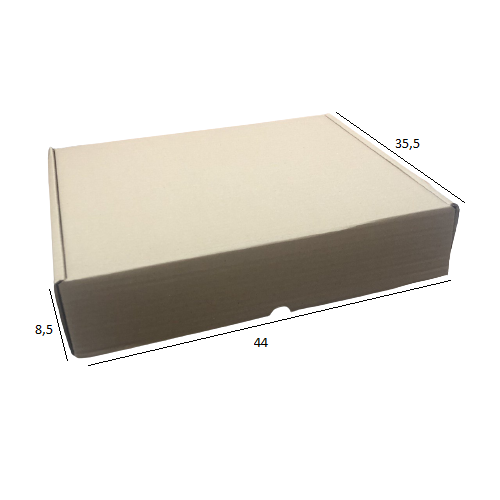Caixa de Papelão para Envio Notebook 44x35,5x8,5 cm Parda (Pacote c/ 10 unids)