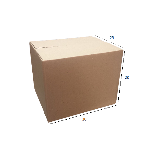 Caixa de Papelão para Transporte e Mudança N.24 30x25x23 cm Parda (Pacote c/ 5 unids)