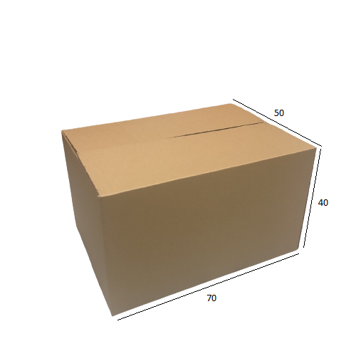 Caixa de Papelão para Transporte e Mudança N.43 70x50x40 cm Parda (Pacote c/ 5 unids)