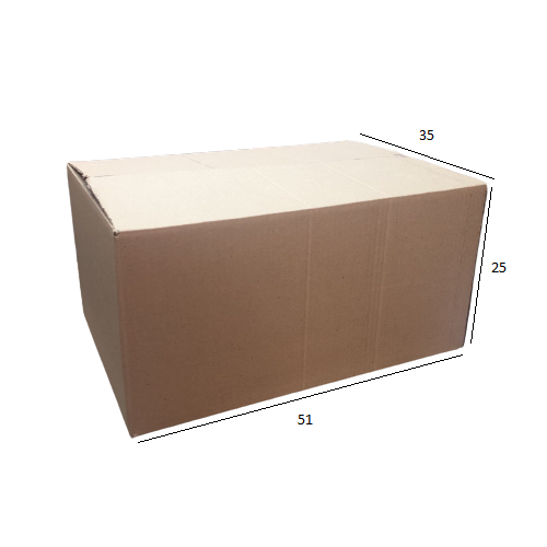 Caixa de Papelão para Transporte e Mudança N.25 51x35x25 cm Parda (1 unid)
